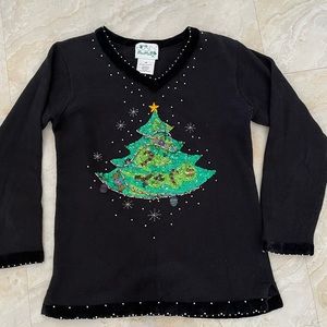 Quacker Factory Christmas Tree Sweater